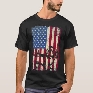 Camiseta Shih Tzu Dog American Flag Dog