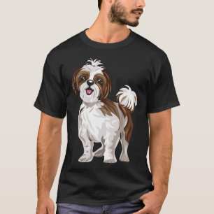 Camiseta Shih Tzu Dog Cute Puppy Happy Sorri