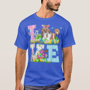 Camiseta Shih Tzu Dog Easter Ovo Hunt Funny Love Shih Tzu E
