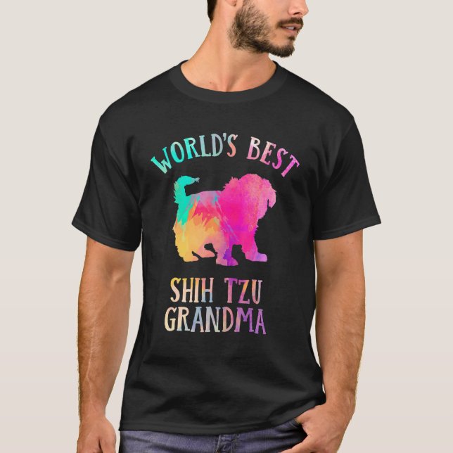 Camiseta Shih Tzu Dog Grandma  Worldu2019s Best Shih Tzu Gr (Frente)