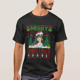 Camiseta Shih Tzu Dog Lover Xmas Lighting Ugly Shih Tzu Chr