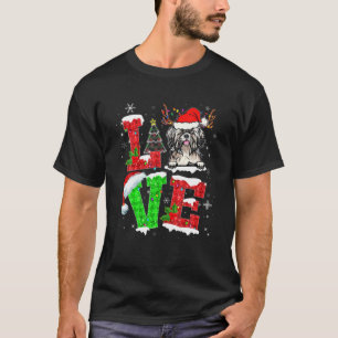 Camiseta Shih Tzu Dog Reindeer Papai noel Natal Engraçado 