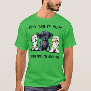 Camiseta Shih Tzu Dogs Me Faz Humanos Felizes Fazer Minha C