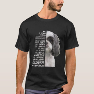 Camiseta Shih Tzu Ele É Seu Amigo