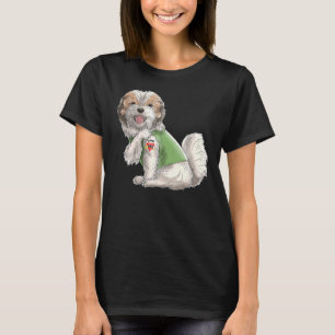 Camiseta Shih Tzu Eu Amo Mãe Tatto Dia de as mães De Cachor