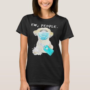 Camiseta Shih Tzu Ew Pessoas Cão Vestindo Uma Máscara De 
