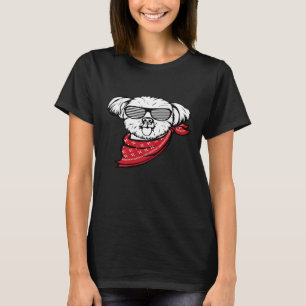 Camiseta Shih Tzu Face Shutter Óculos
