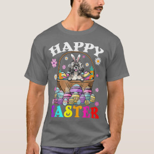 Camiseta Shih Tzu Felz pascoa Coelho Ovos Páscoa