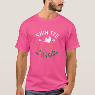 Camiseta Shih Tzu Grammie Mulher Gafanhota Proprietária do