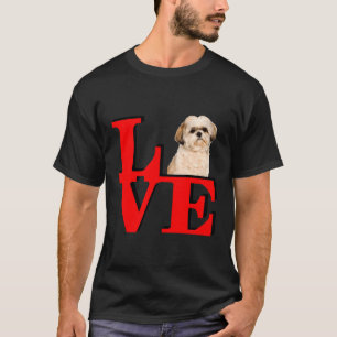 Camiseta Shih Tzu Love Park Eu Amo Meu Cachorro Para O Nata