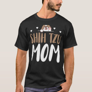 Camiseta Shih Tzu Mãe Engraçado Shih Tzu Proprietário Cacho