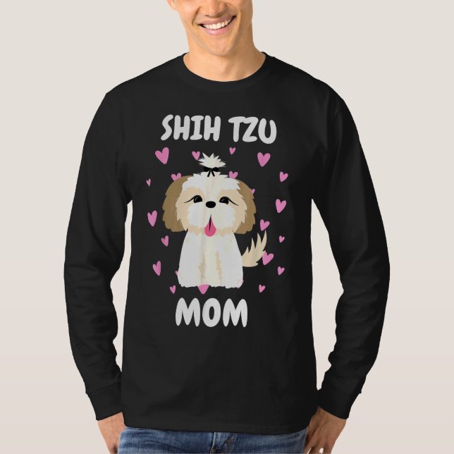 Camiseta Shih Tzu Mãe Mãe Mãe Mãe Mãe Mãe Mãe Mãe Mãe Mãe M (Frente)
