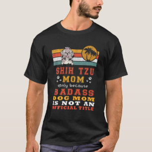 Camiseta Shih Tzu Mãe Retro Vintage Engraçado Cão Puppy Lov