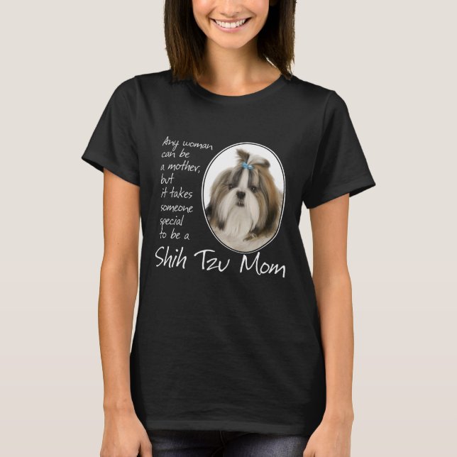 Camiseta Shih Tzu Mãe T-Shirt (Frente)