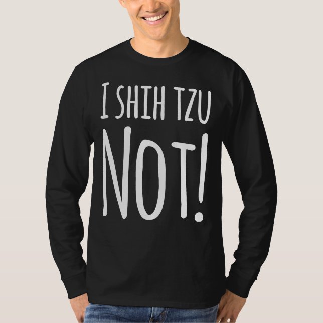 Camiseta Shih Tzu Não 1 (Frente)
