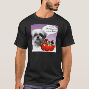 Camiseta Shih Tzu (natural) Halloween Candy