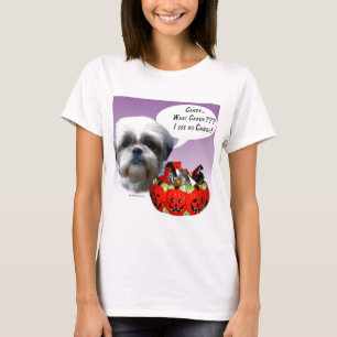 Camiseta Shih Tzu (natural) Halloween Candy