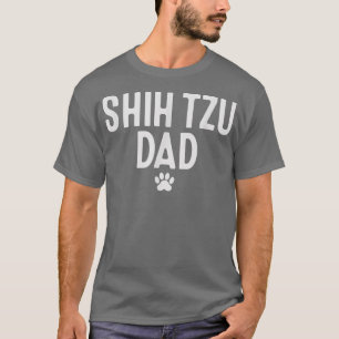 Camiseta Shih Tzu Pai Shih Tzu Proprietário do Cachorro Des