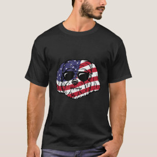 Camiseta Shih Tzu Patriótico EUA América 4 de julho Patriot