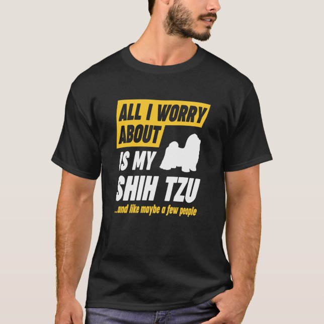Camiseta Shih Tzu Preocuries Cote (Frente)