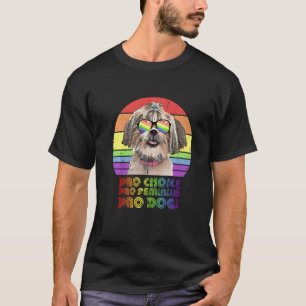 Camiseta Shih Tzu Pro Choice Pro Feminismo Pro Cães Lgbtq F