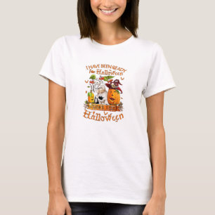 Camiseta Shih Tzu Pronto Para O Dia Das Bruxas Desde O Últi
