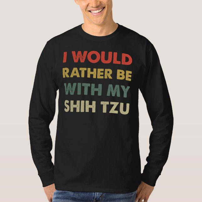 Camiseta Shih Tzu Retro (Frente)