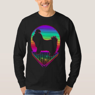 Camiseta Shih Tzu Retro Vintage Anos 80 Cachorro
