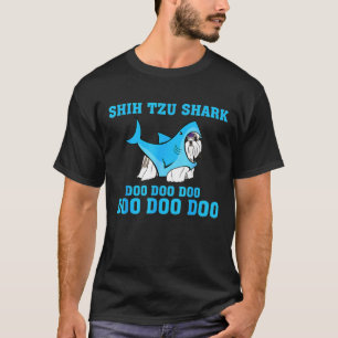 Camiseta Shih Tzu Shark Doo Doo Doo Shih Tzu