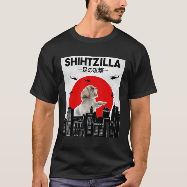 Camiseta Shih Tzu Shih Tzu Shih Tzu Shiu Tzu (Frente)