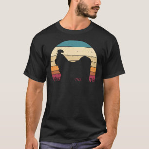 Camiseta Shih Tzu Silhouette Sunset Retro Pet Proprietário