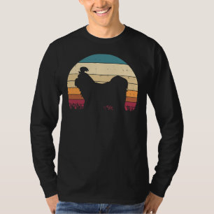Camiseta Shih Tzu Silhouette Sunset Retro Pet Proprietário