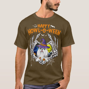 Camiseta Shih Tzu Skeleton Heart Happy Howleen Costume