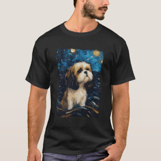 Camiseta Shih Tzu Starry Night
