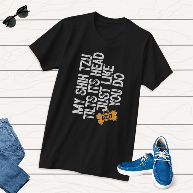Camiseta Shih tzu Tlits cabeça como você (Criador carregado)