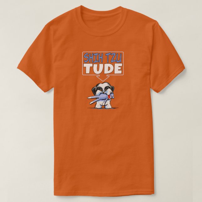 Camiseta Shih Tzu Tude Dk (Frente do Design)