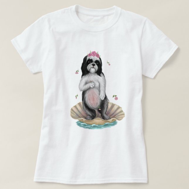 Camiseta Shih Tzu Venus (Frente do Design)
