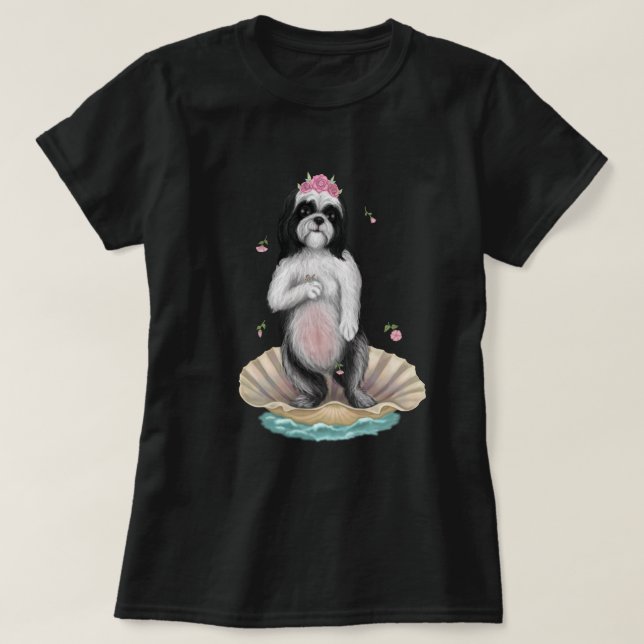 Camiseta Shih Tzu Venus T-Shirt (Frente do Design)