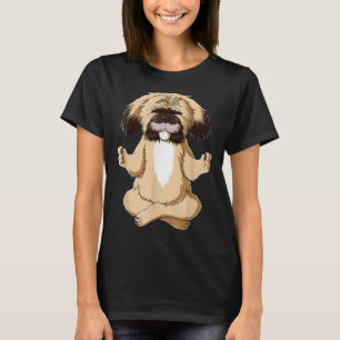 Camiseta Shih Tzu Yoga CuteShih Tzu Para Mãe Pai
