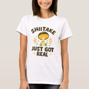 Camiseta Shiitake acabou de ficar real