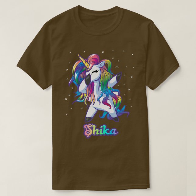 Camiseta SHIKA Unicorn Oferece Presentes Para Garotas De An (Frente do Design)