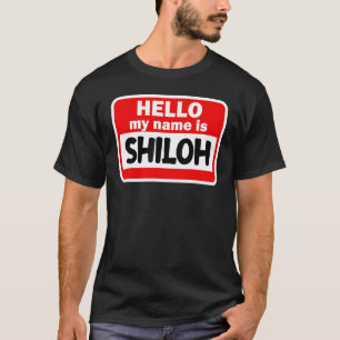 Camiseta Shiloh Hello Meu Nome É Tshirt Name On Custom