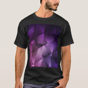 Camiseta Shimmer Poligonal Cor-de-Rosa Escuro