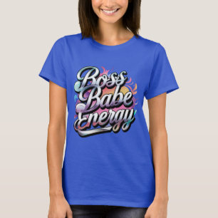 Camiseta Shimmering Boss Babe Graphic Tee