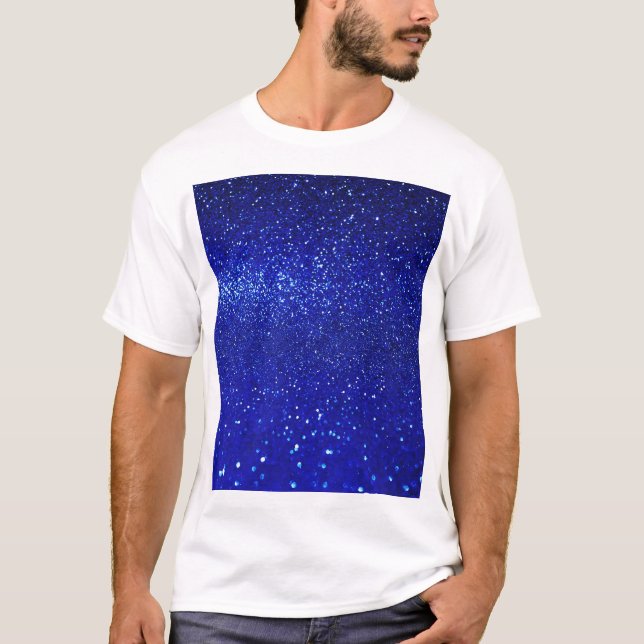Camiseta Shimmering Canvas Azul de Brilho (Frente)