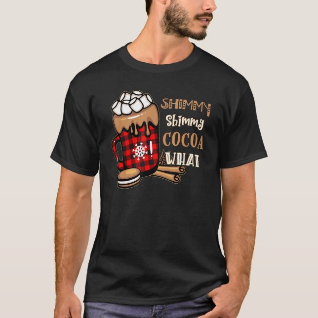 Camiseta Shimmy Shimmy Cocoa What Christmas Red Buffalo Pla (Frente)