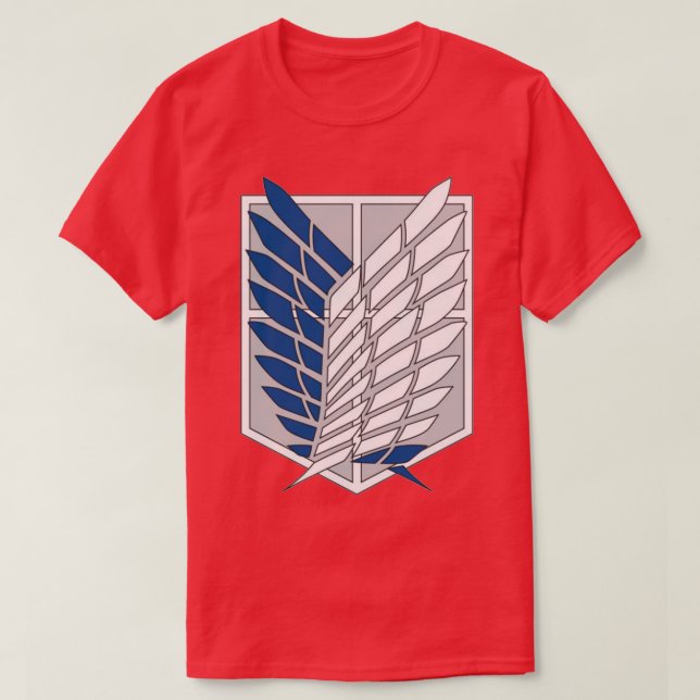 Camiseta Shingeki no kyojin Wings of Freedom Redbubble (Frente do Design)
