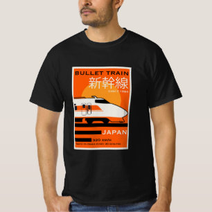 Camiseta Shinkansen do trem de bala do Japão viagem