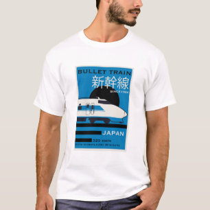 Camiseta Shinkansen do trem de bala do Japão viagem