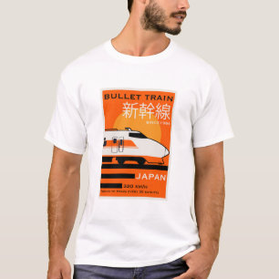 Camiseta Shinkansen do trem de bala do Japão viagem
